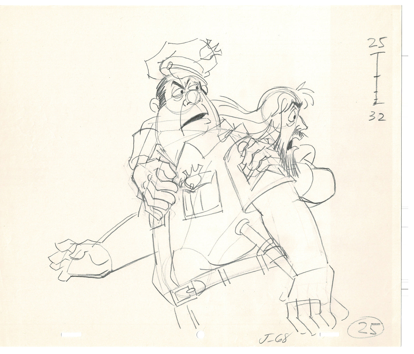 Rock Odyssey 2 LOT Production Animation Cel Drawings Hanna-Barbera 1987 c70-71
