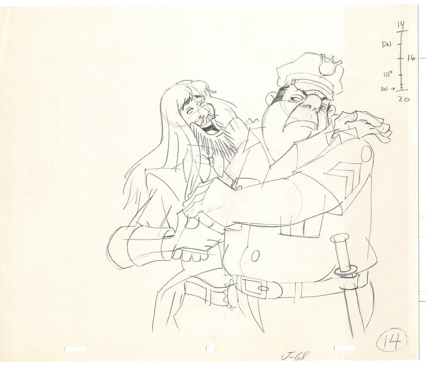 Rock Odyssey 2 LOT Production Animation Cel Drawings Hanna-Barbera 1987 c80-81