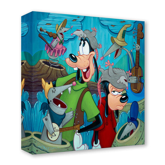 Goof Troop Goofy and Max Walt Disney Fine Art Tim Rogerson Limited Edition of 1500 Treasures on Canvas TOC "Possum Posse"