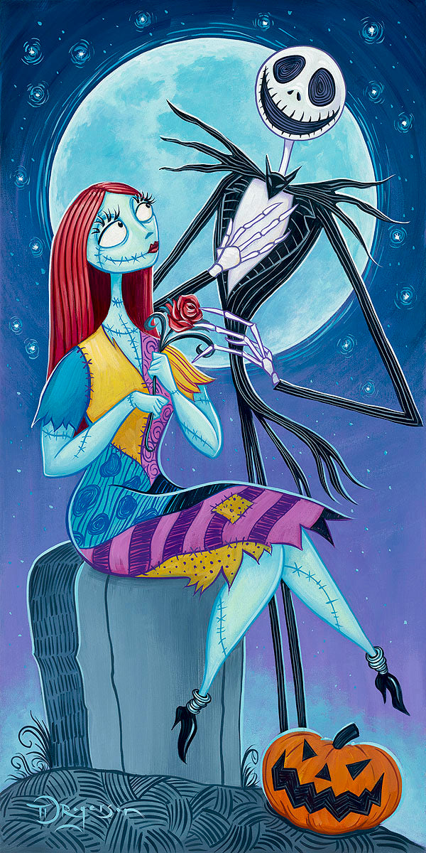 Nightmare Before Christmas Walt Disney Fine Art Tim Rogerson Signed Limited Edition of 195 Print on Canvas "Stitched Together"