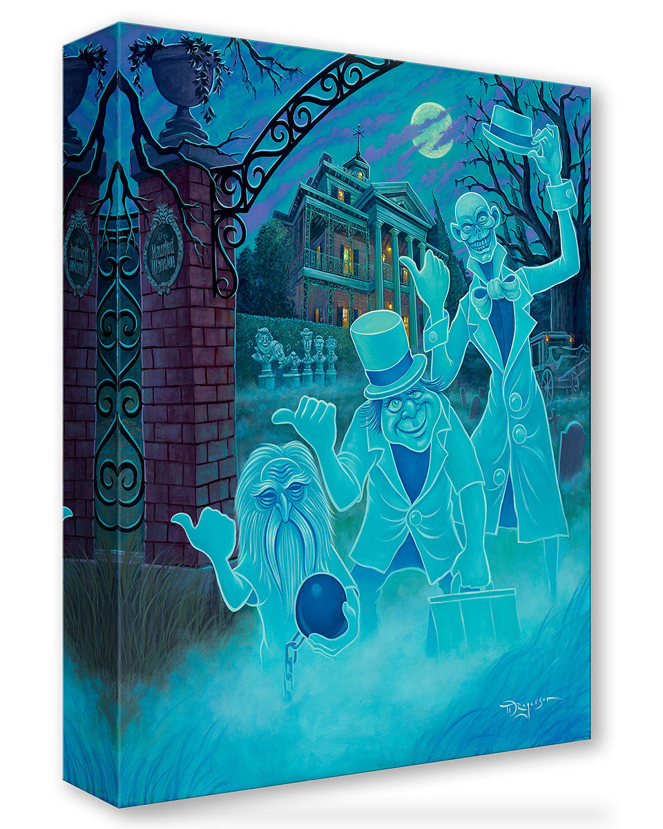 Haunted Mansion Walt Disney Fine Art Tim Rogerson Limited Edition Treasures on Canvas Print TOC "Welcome Foolish Mortals"