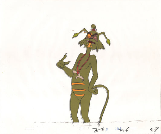 Star Wars: Ewoks Original Production Animation Cel and Drawing (drawing is stuck) from Lucasfilm C-S9