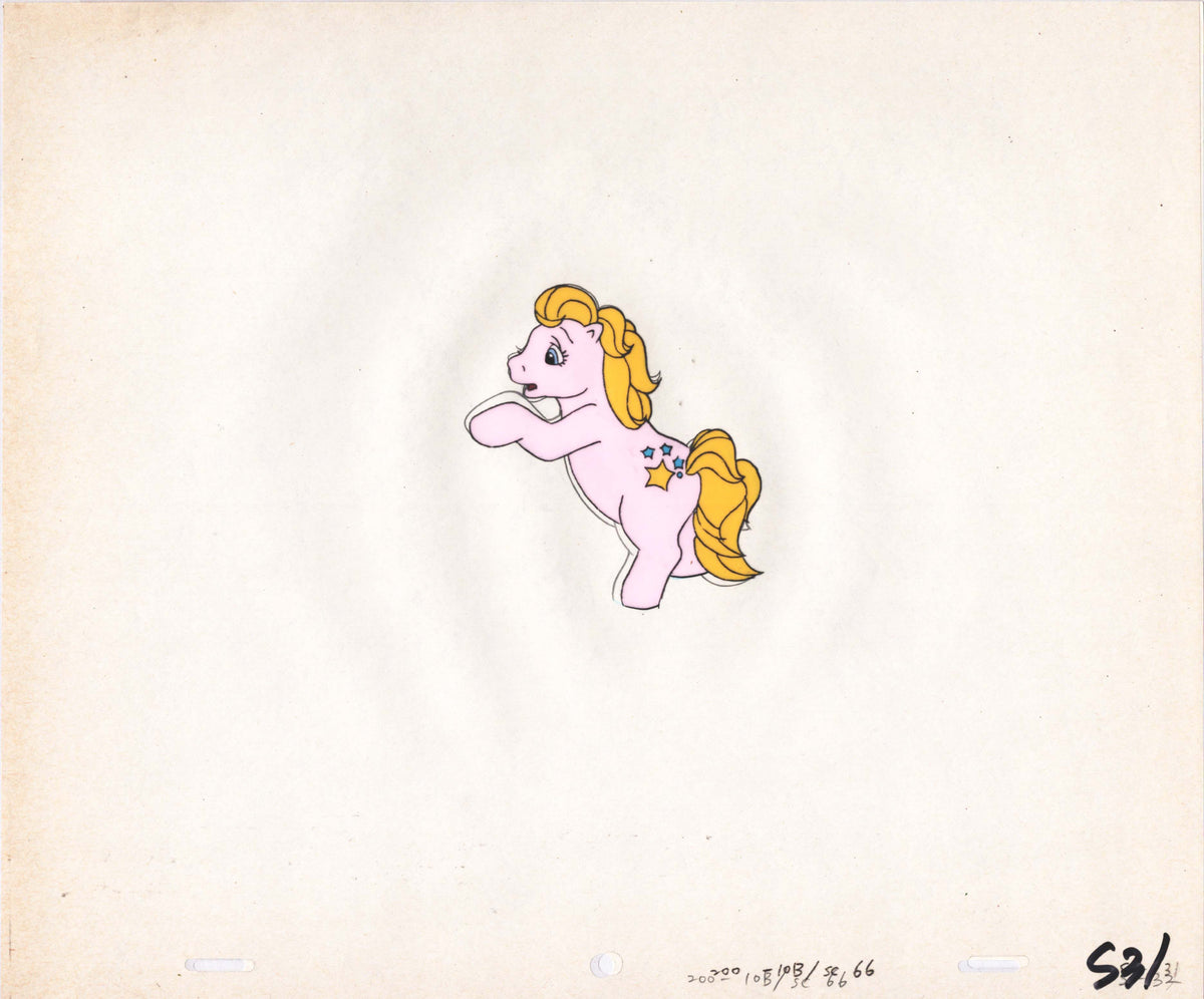 Sunbow Animation Style My Little Pony Original Production Animation Cel Hasbro Sunbow 1980s o ...