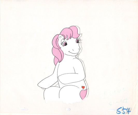 My Little Pony Original Production Animation Cel Hasbro Sunbow 1980s or 90s Used to Make the Cartoon 3-S54