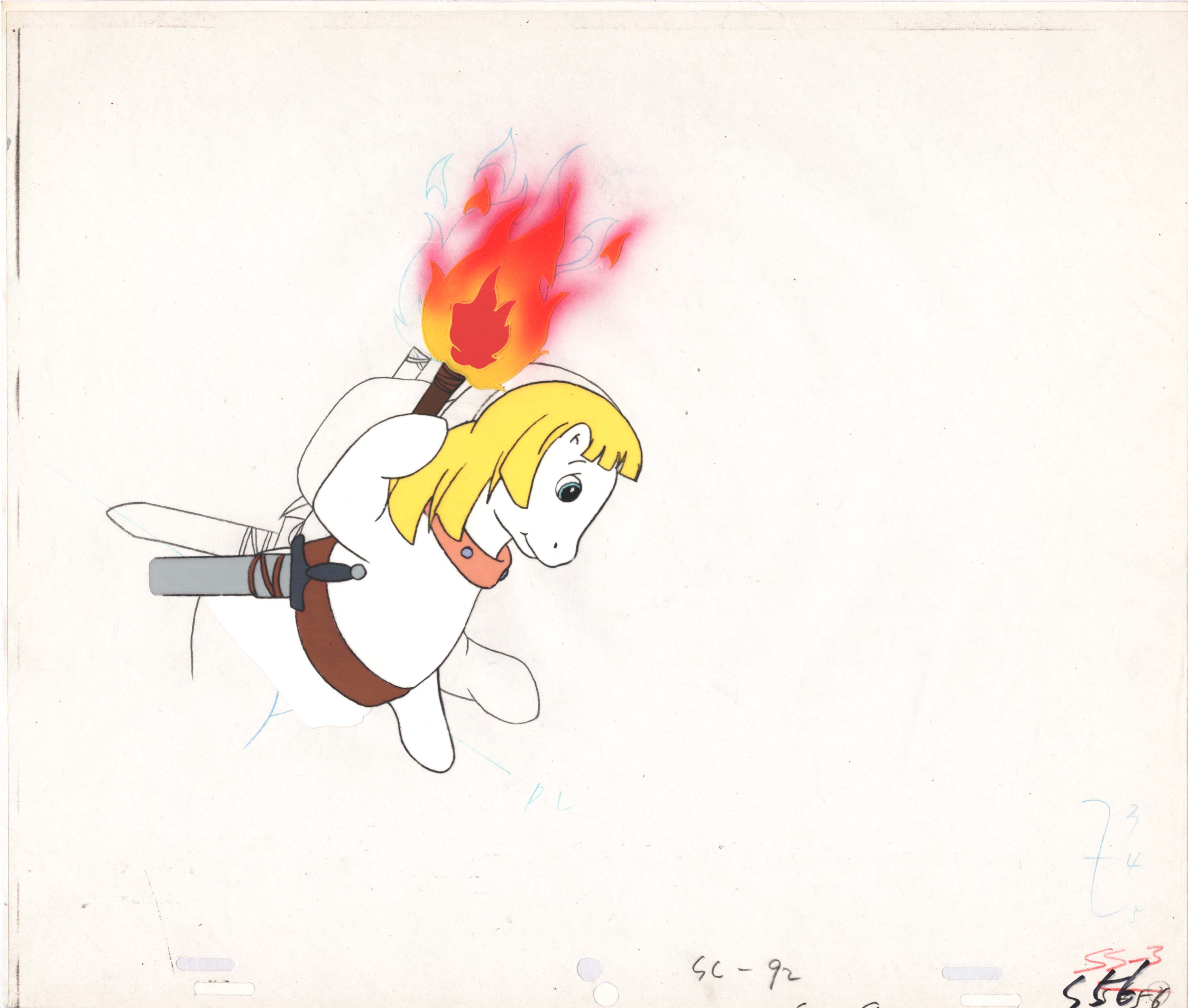 Sunbow Animation Style My Little Pony Original Production Animation Cel Hasbro Sunbow 1980s o ...