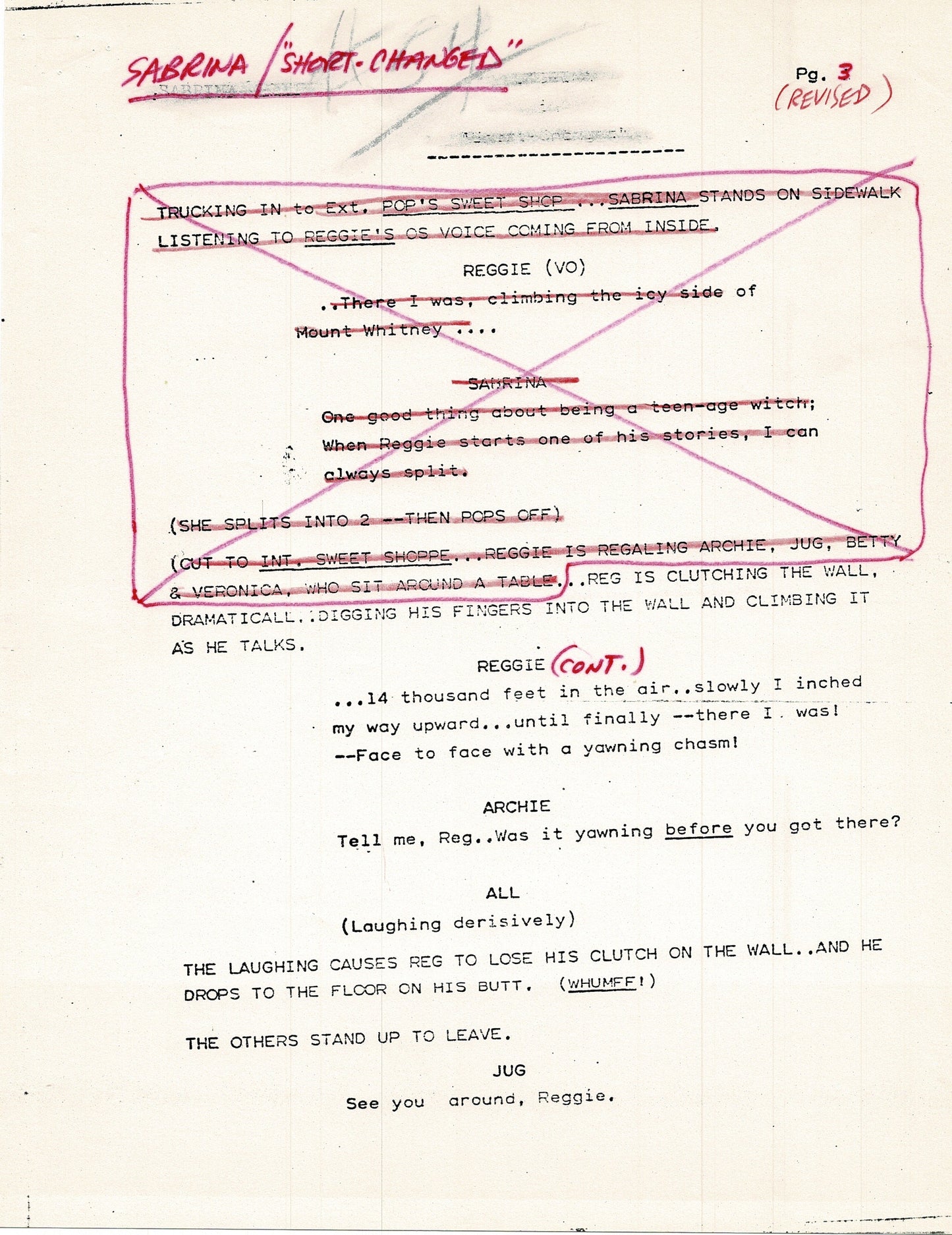 Sabrina Teenage Witch 1970 Production Scripts (2) Filmation