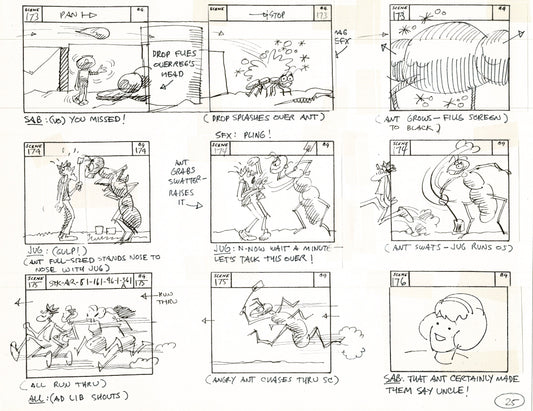 Sabrina the Teenage Witch 1970 Production Animation Storyboard Page Filmation A-022