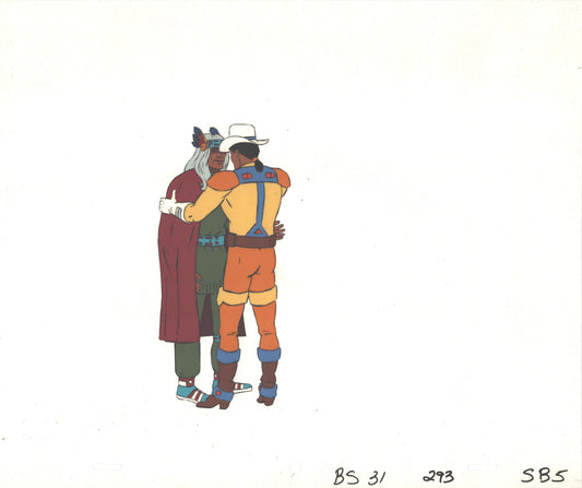 Bravestarr Animation Cartoon Production Cel Used Onscreen from Filmation 1987-8 E-SB5