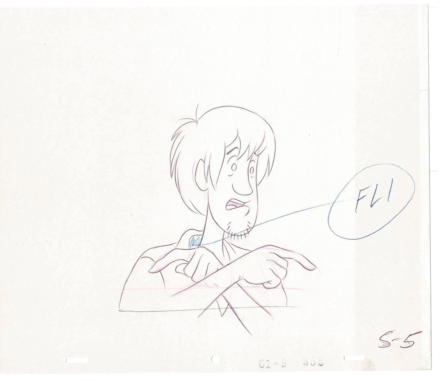 SCOOBY DOO New Movies 1972 Production Animation Cel Drawing Anime Hanna Barbera SC-01