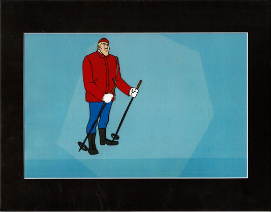 SCOOBY DOO New Movies 1972 Production Animation Cel Setup Ski Instructor Hanna Barbera