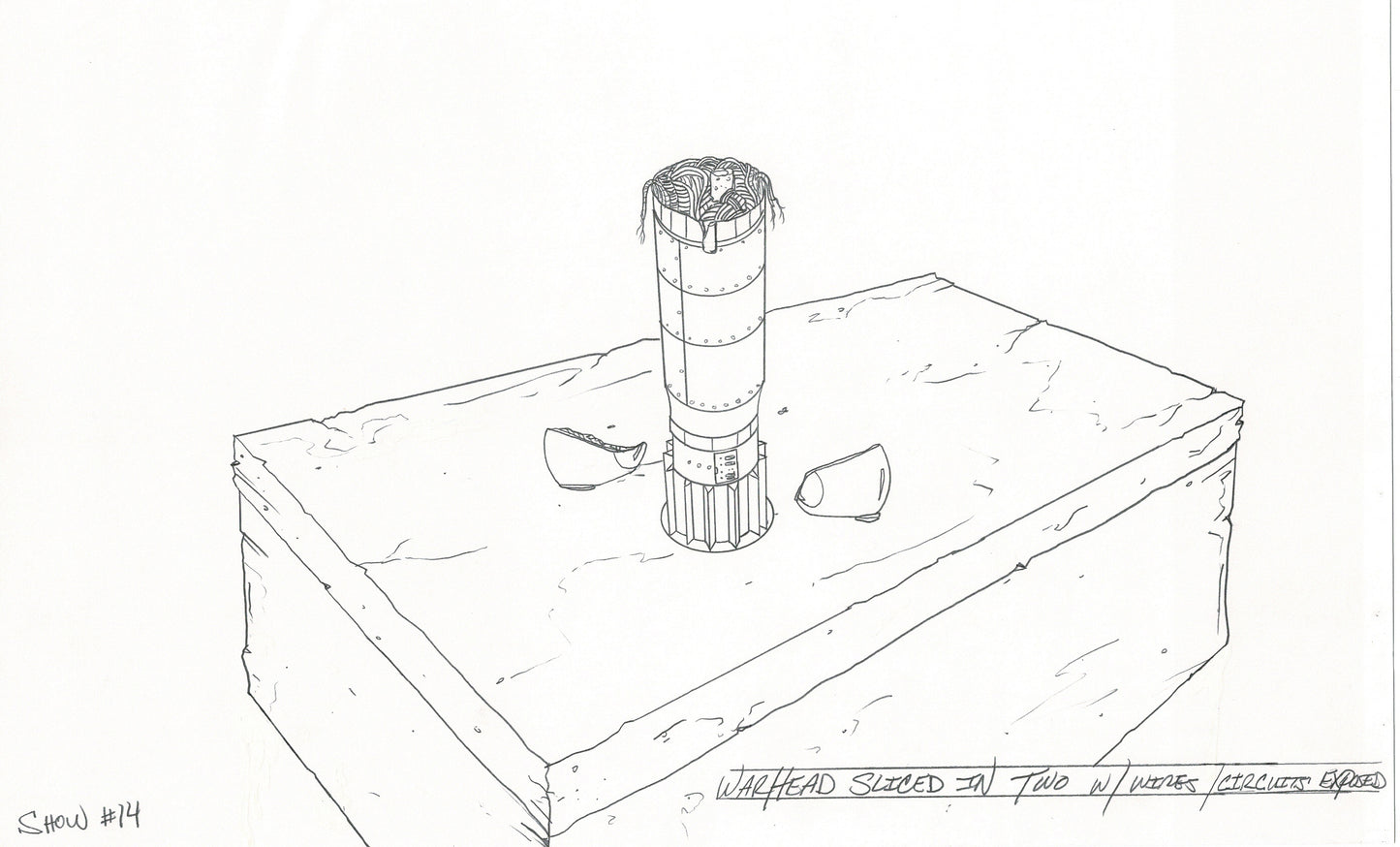 Street Fighter Model Original Hand-Drawn Group of 2 1996 Episode 14 Capcom B-13