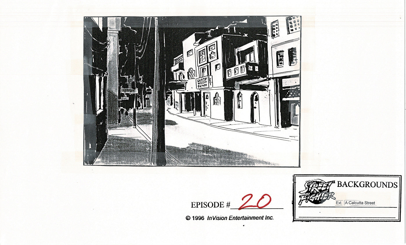 Street Fighter 61 Page Production Copy Model Group Used to Make Four Episodes 1995-1997 Capcom PLUS One Hand-Drawn Page