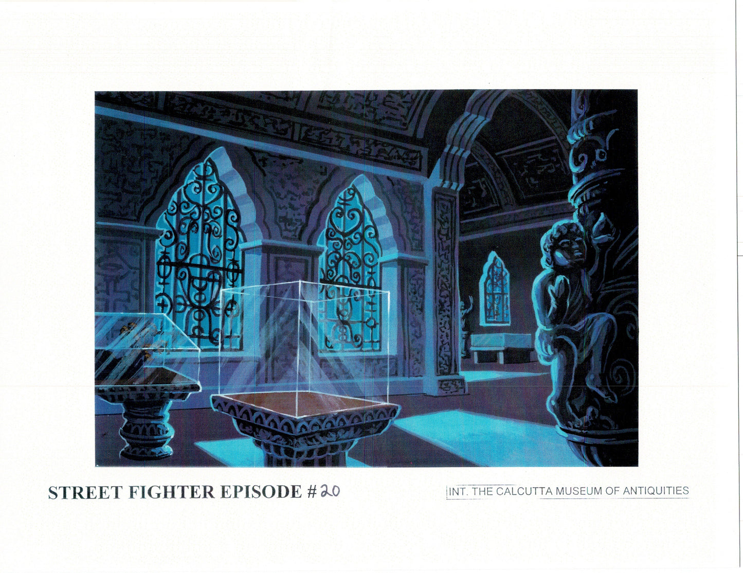 Street Fighter 19 Page Production Copy Model Group Used to Make Two Episodes 1995-1997 Capcom