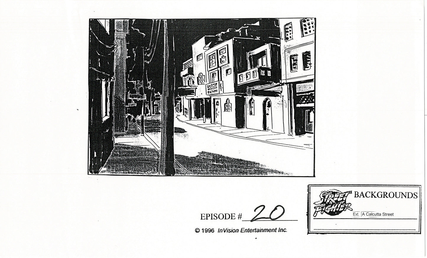 Street Fighter 19 Page Production Copy Model Group Used to Make Two Episodes 1995-1997 Capcom