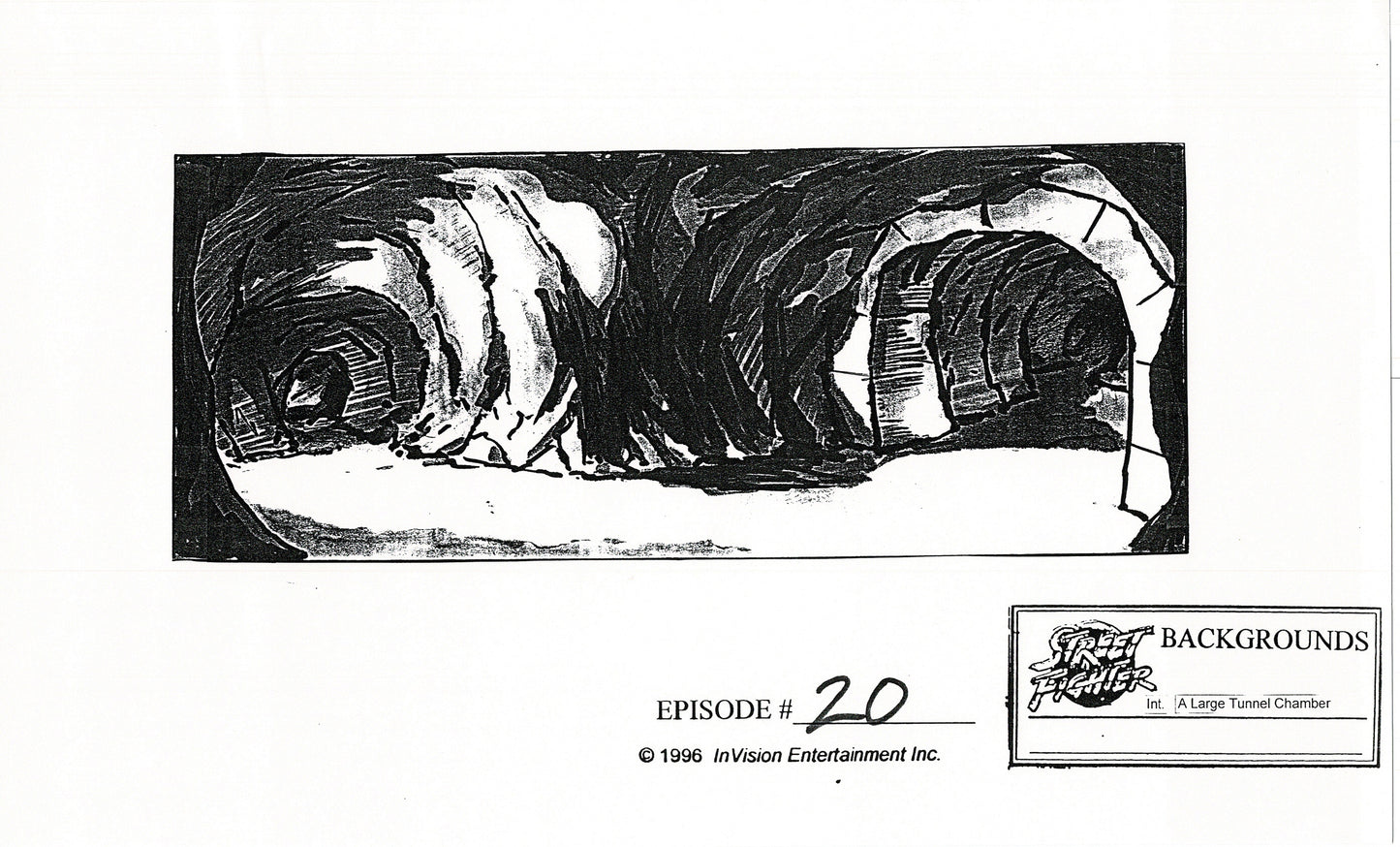 Street Fighter 19 Page Production Copy Model Group Used to Make Two Episodes 1995-1997 Capcom