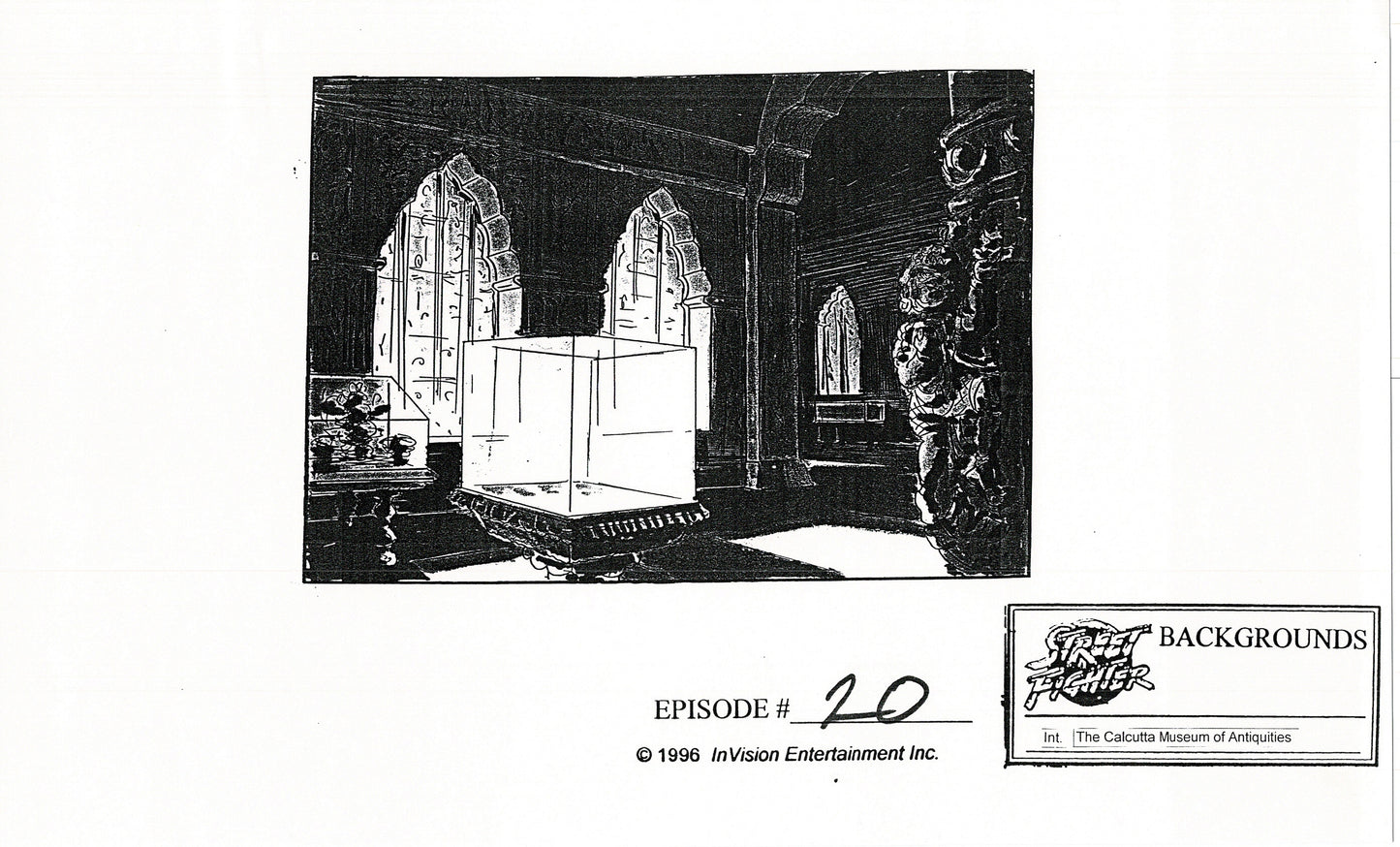 Street Fighter 19 Page Production Copy Model Group Used to Make Two Episodes 1995-1997 Capcom