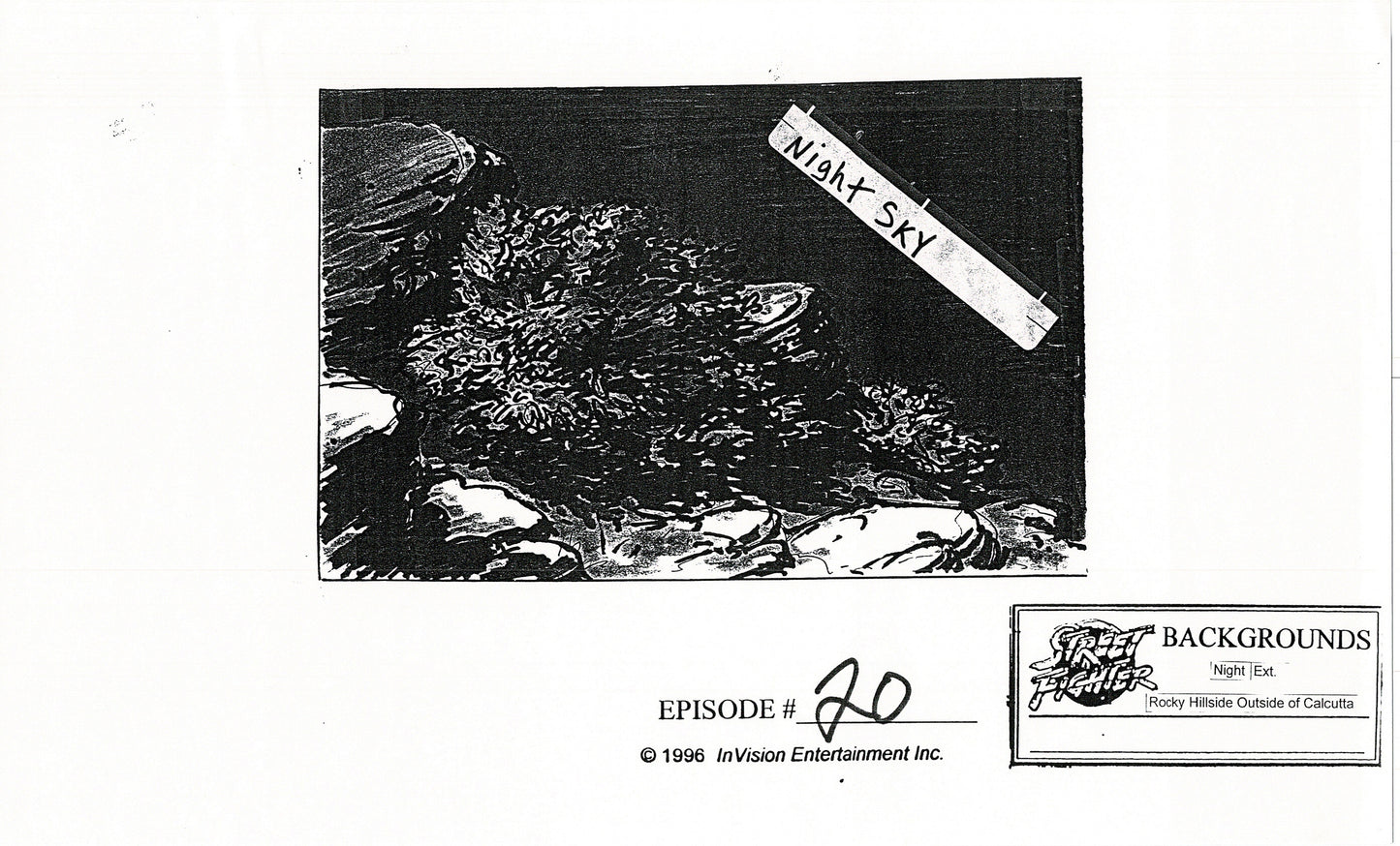 Street Fighter 19 Page Production Copy Model Group Used to Make Two Episodes 1995-1997 Capcom