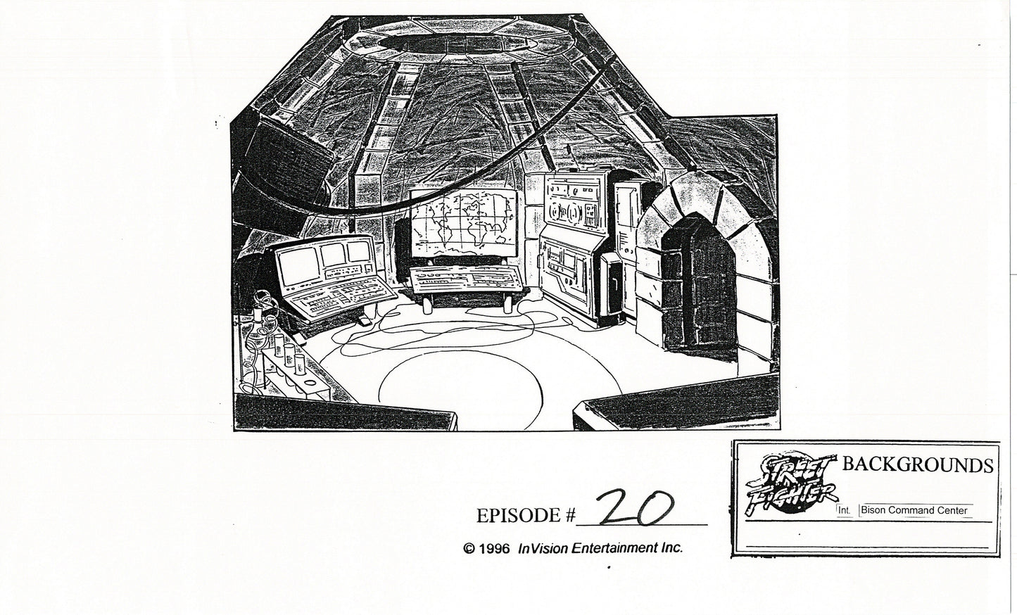 Street Fighter 19 Page Production Copy Model Group Used to Make Two Episodes 1995-1997 Capcom