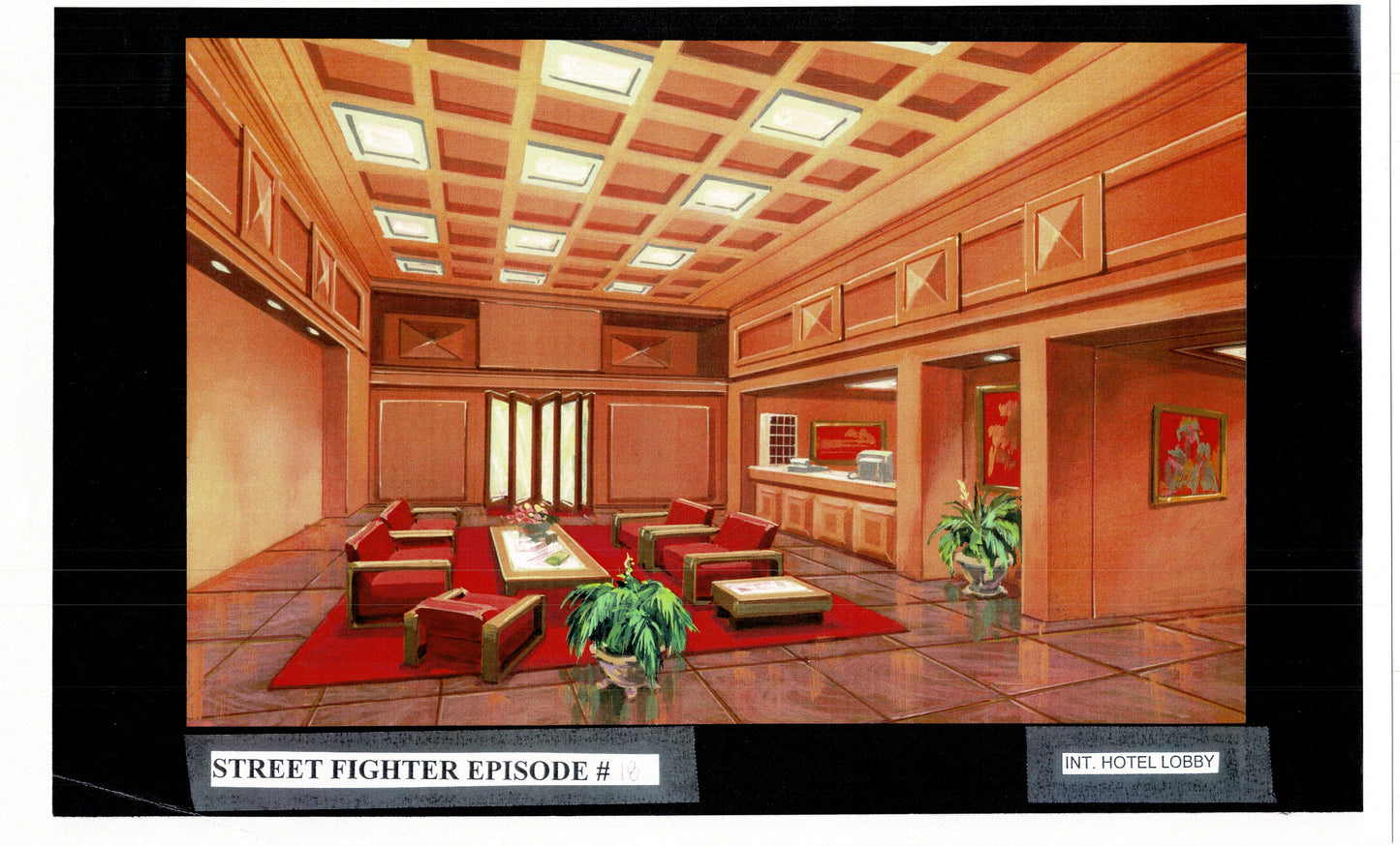 Street Fighter 19 Page Production Copy Model Group Used to Make Two Episodes 1995-1997 Capcom