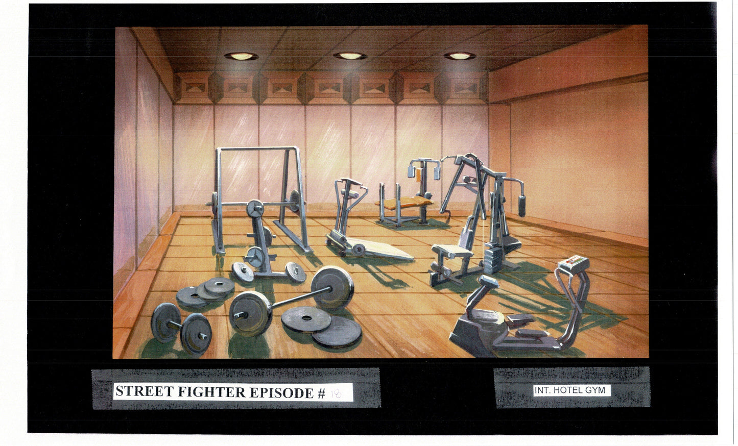 Street Fighter 19 Page Production Copy Model Group Used to Make Two Episodes 1995-1997 Capcom