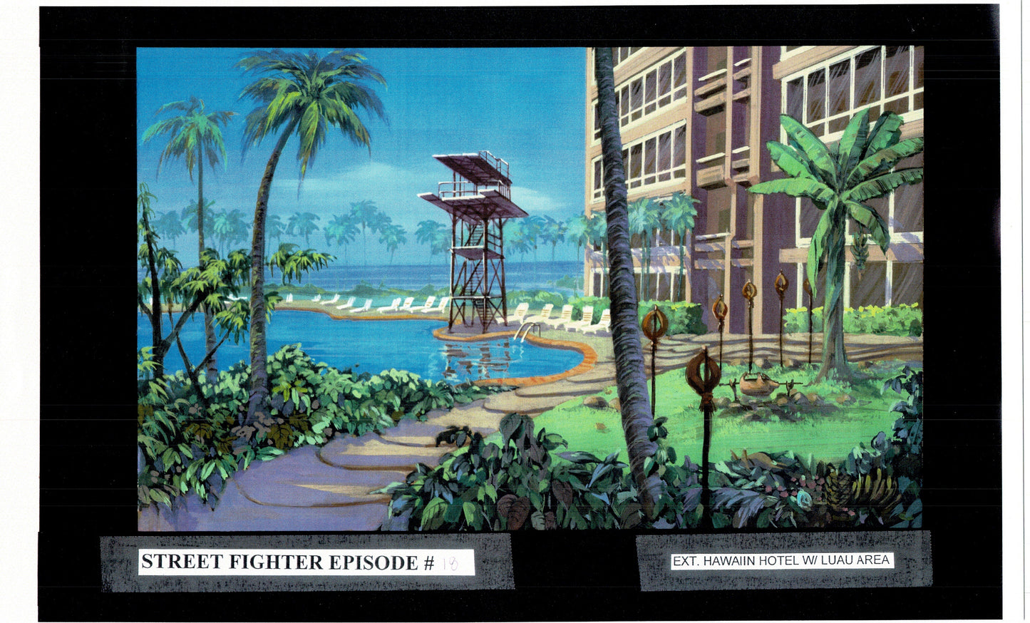 Street Fighter 19 Page Production Copy Model Group Used to Make Two Episodes 1995-1997 Capcom