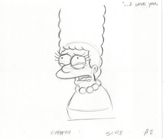 The Simpsons Original Production Animation Cel Drawing Fox from 2005 437