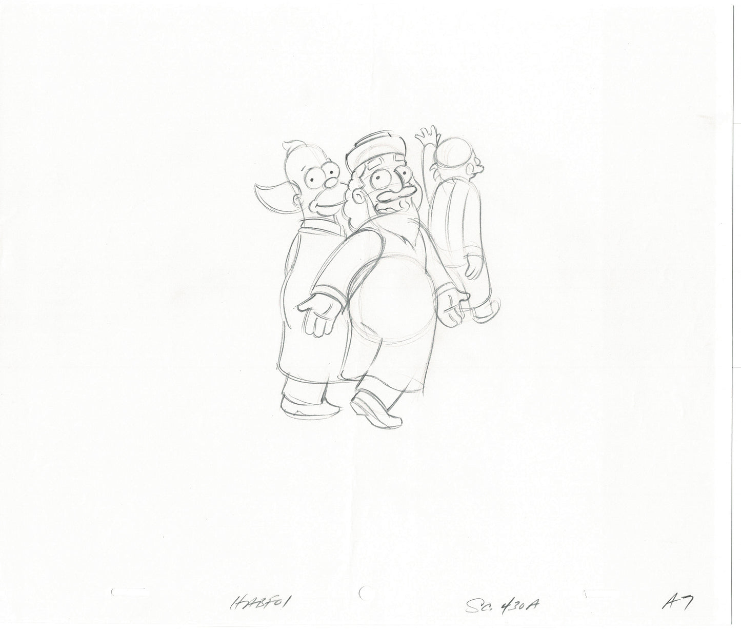 The Simpsons Original Production Animation Cel Drawing Fox from 2005 452