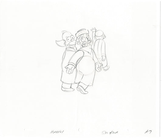 The Simpsons Original Production Animation Cel Drawing Fox from 2005 452