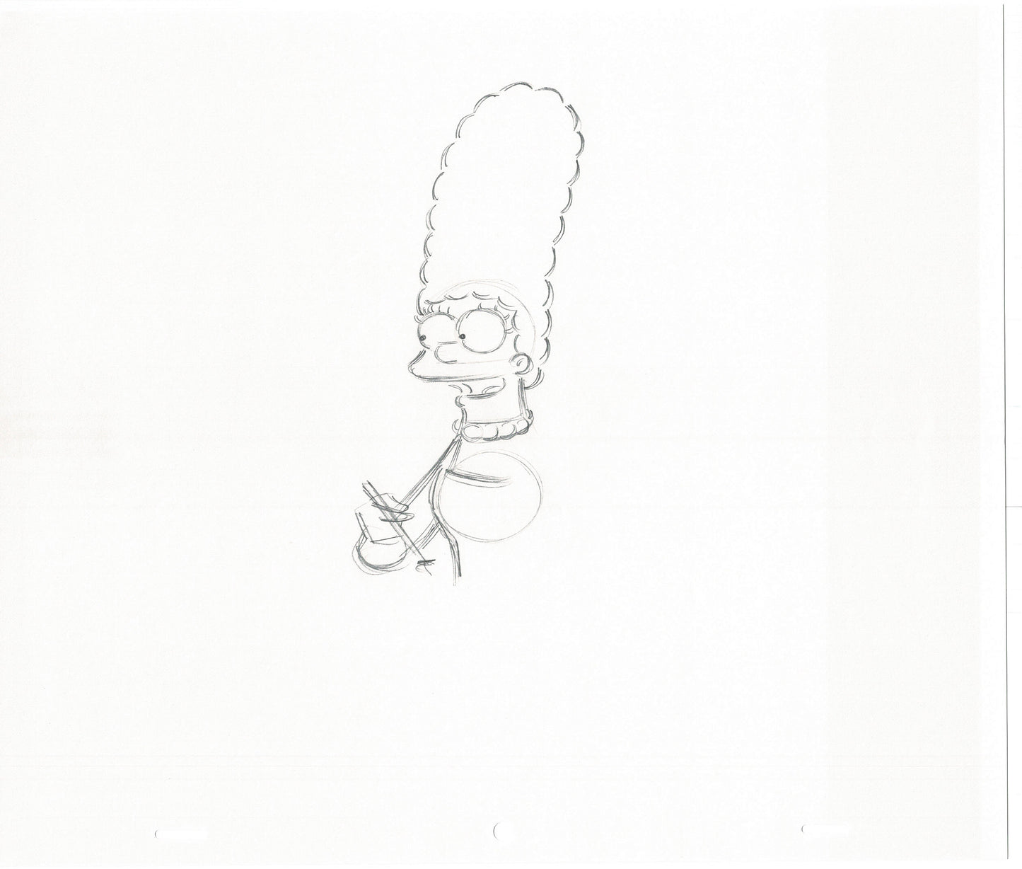 The Simpsons Original Production Animation Cel Drawing Fox from the 1990s 465