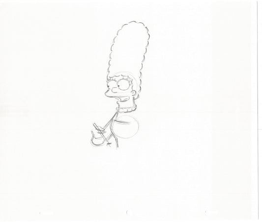 The Simpsons Original Production Animation Cel Drawing Fox from the 1990s 465