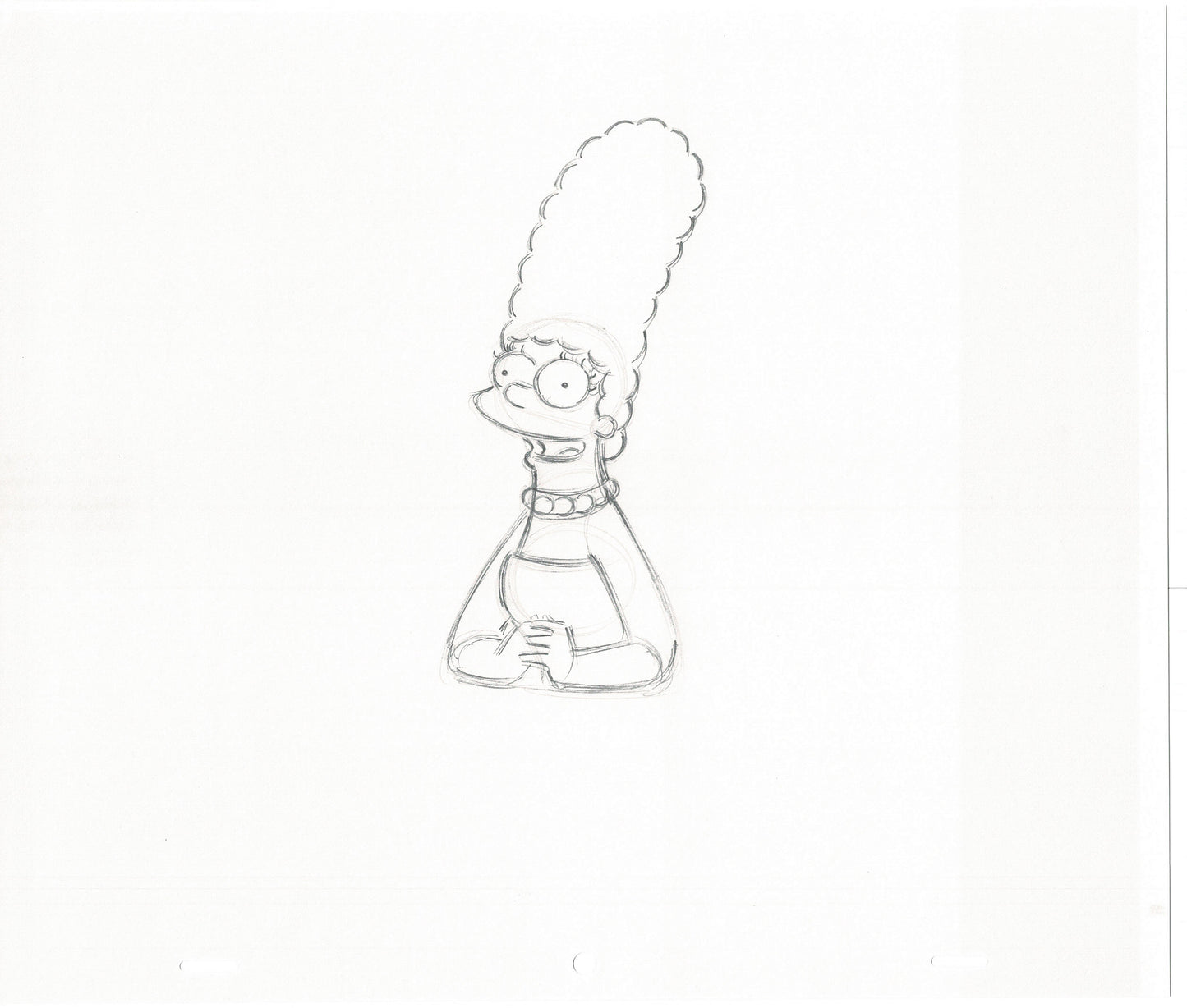 The Simpsons Original Production Animation Cel Drawing Fox from the 1990s 466