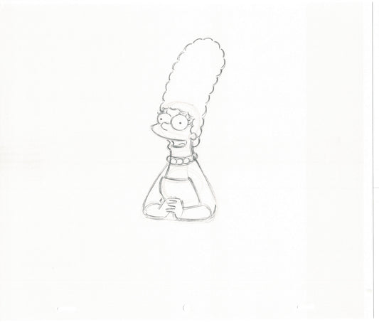 The Simpsons Original Production Animation Cel Drawing Fox from the 1990s 466