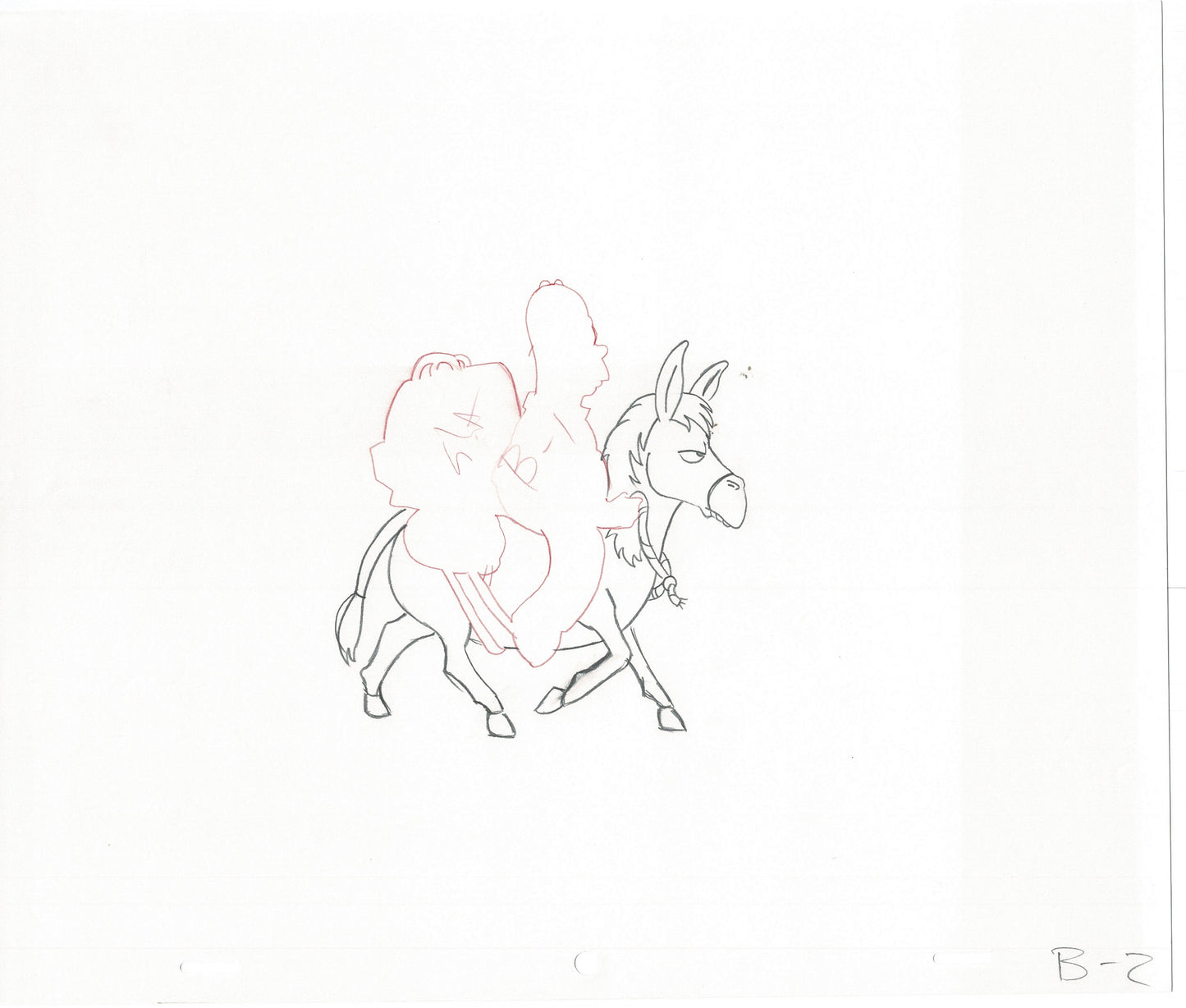 The Simpsons Homer Original Production Animation Cel Drawing Fox from 1994 474