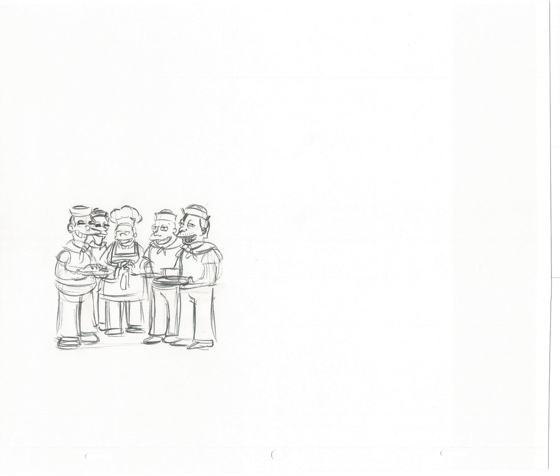 The Simpsons Original Production Animation Cel Drawing Fox from the 19 ...