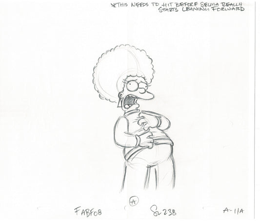 The Simpsons Original Production Animation Cel Drawing Fox from 2004 484