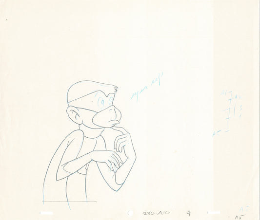 Space Ghost Blip Cartoon Animation Cel Drawing Hanna Barbera 1981-2 2