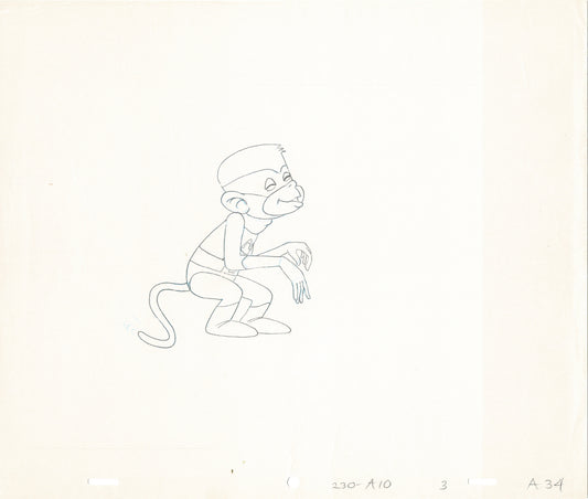 Space Ghost Blip Cartoon Animation Cel Drawing Hanna Barbera 1981-2 6