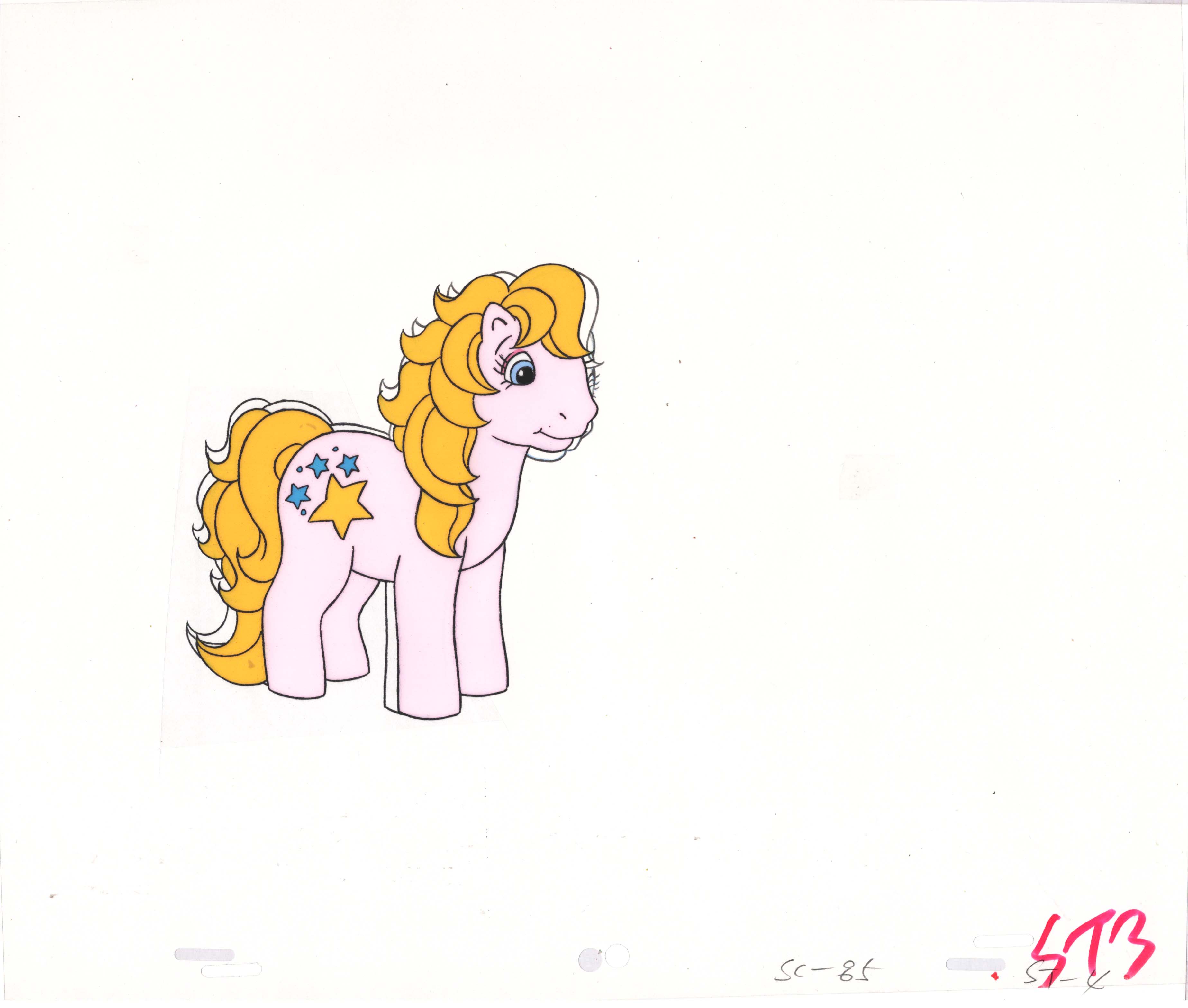 Sunbow Animation Style My Little Pony Original Production Animation Cel Hasbro Sunbow 1980s o ...