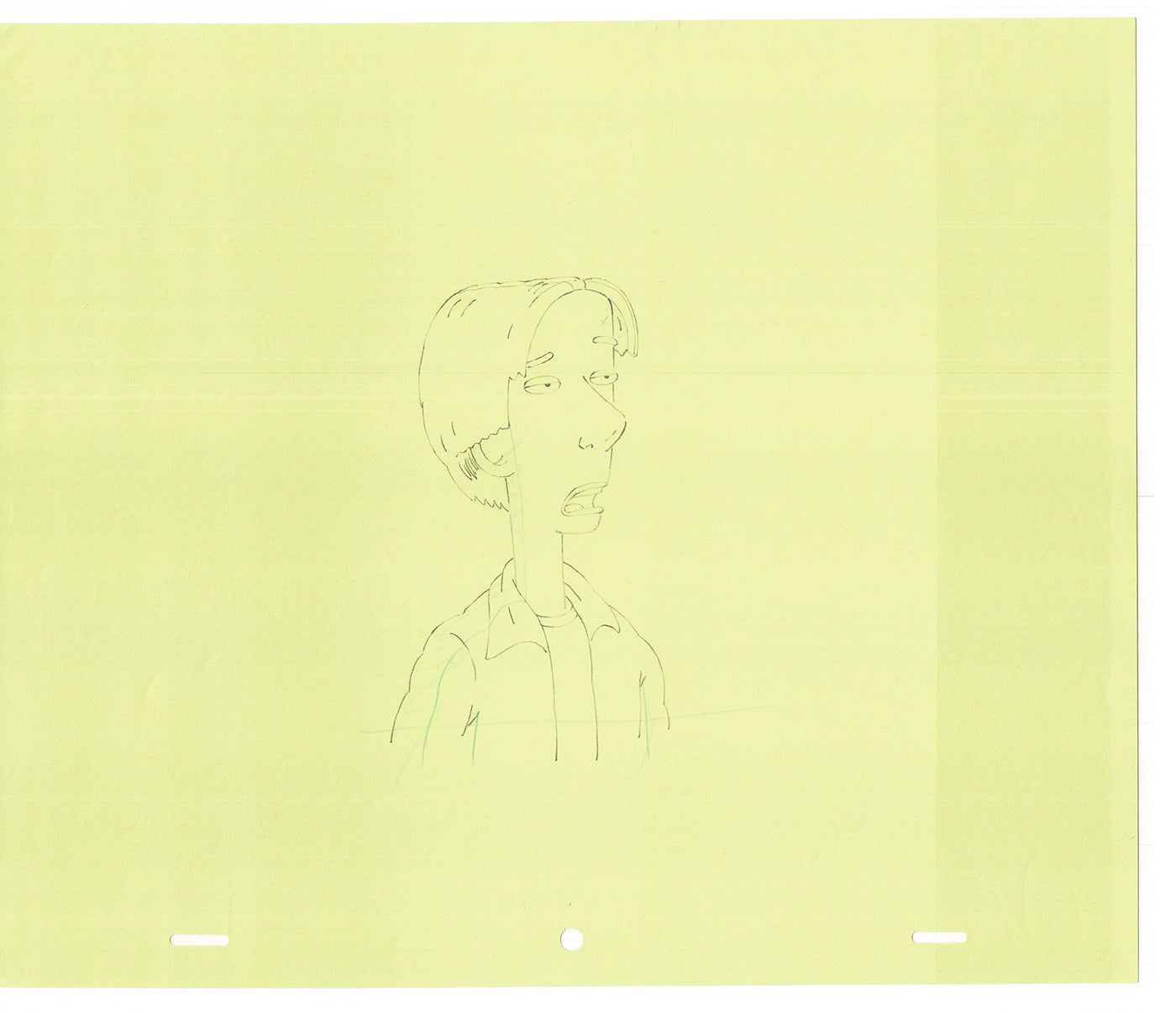 David Spade TWO Cel Drawings from Sammy Production TV Cartoon SNL Alum 2000 AD-03