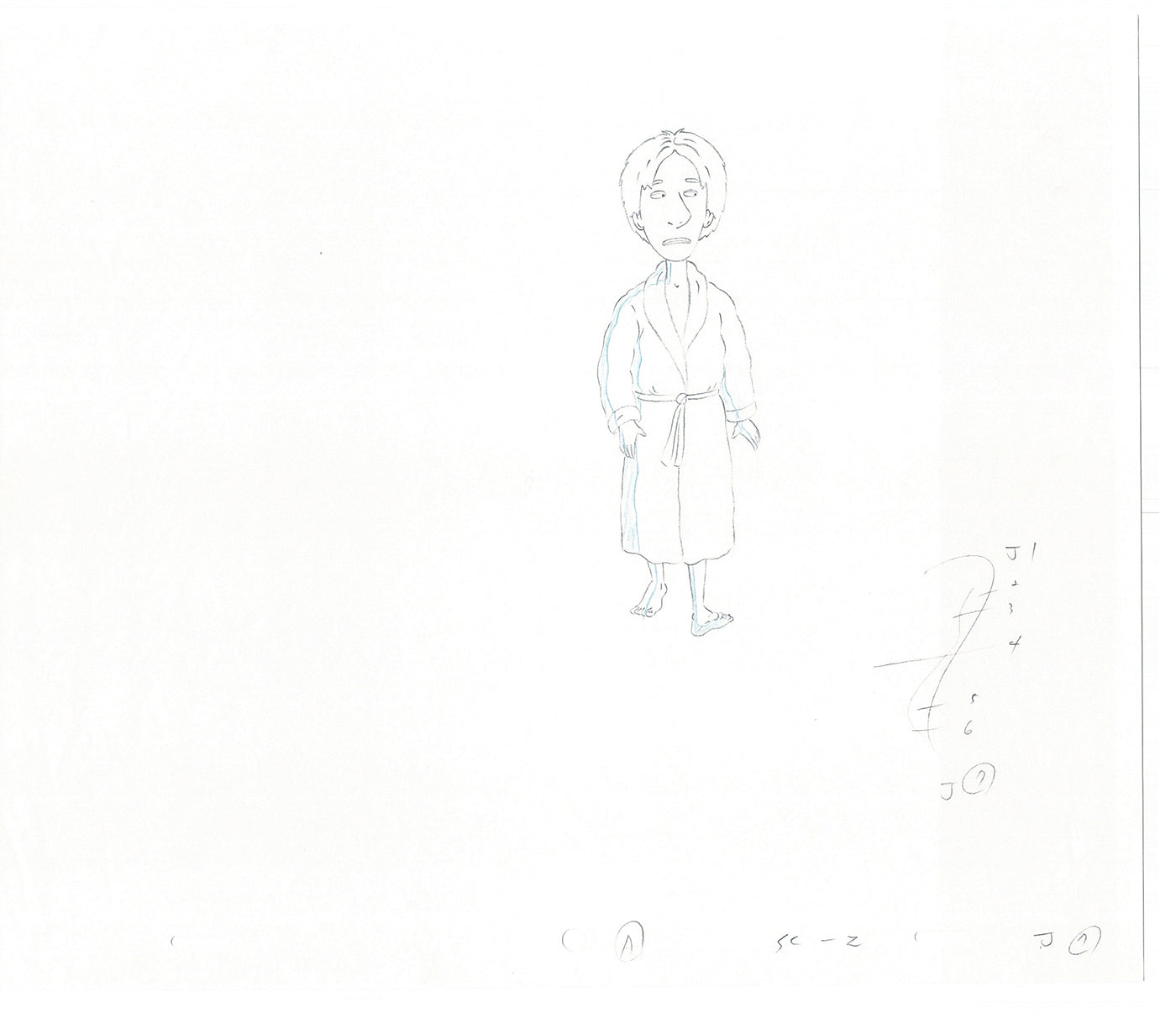 David Spade TWO Cel Drawings from Sammy Production TV Cartoon SNL Alum 2000 AD-19