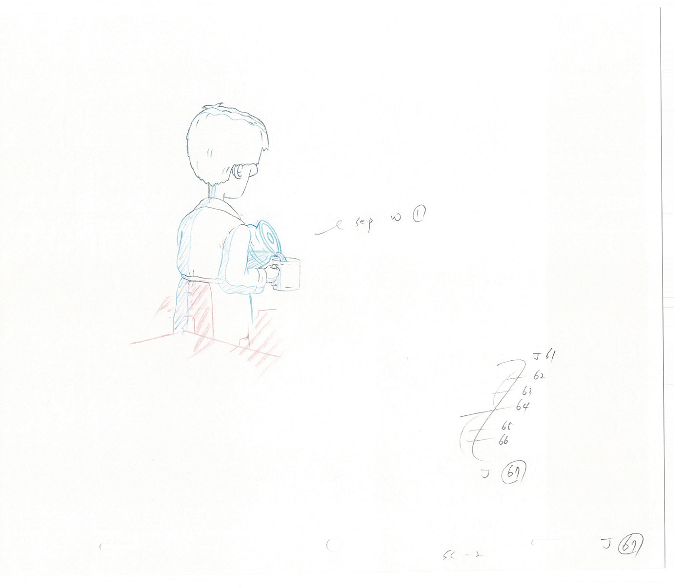 David Spade TWO Cel Drawings from Sammy Production TV Cartoon SNL Alum 2000 AD-23