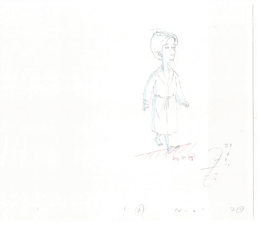 David Spade TWO Cel Drawings from Sammy Production TV Cartoon SNL Alum 2000 AD-25