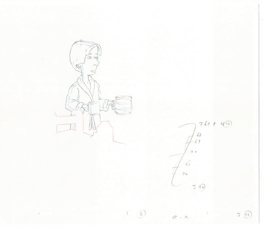 David Spade TWO Cel Drawings from Sammy Production TV Cartoon SNL Alum 2000 AD-27