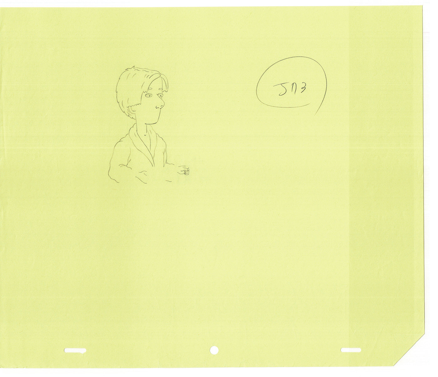 David Spade TWO Cel Drawings from Sammy Production TV Cartoon SNL Alum 2000 AD-27