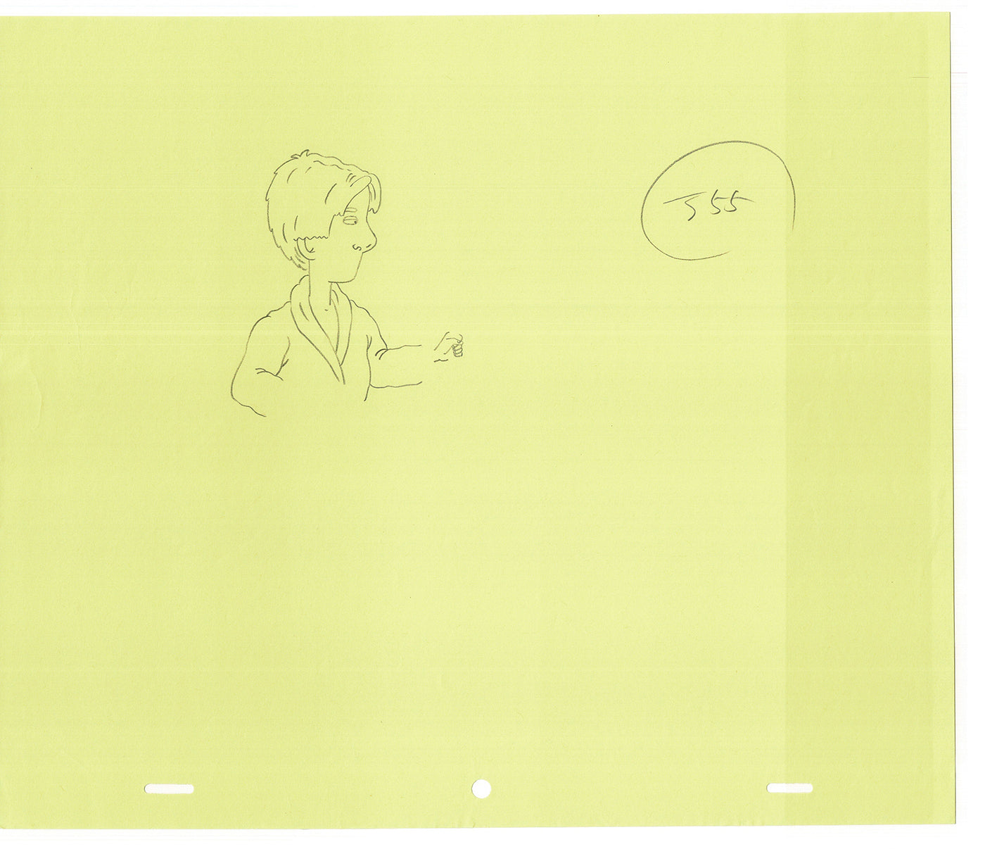 David Spade TWO Cel Drawings from Sammy Production TV Cartoon SNL Alum 2000 AD-29