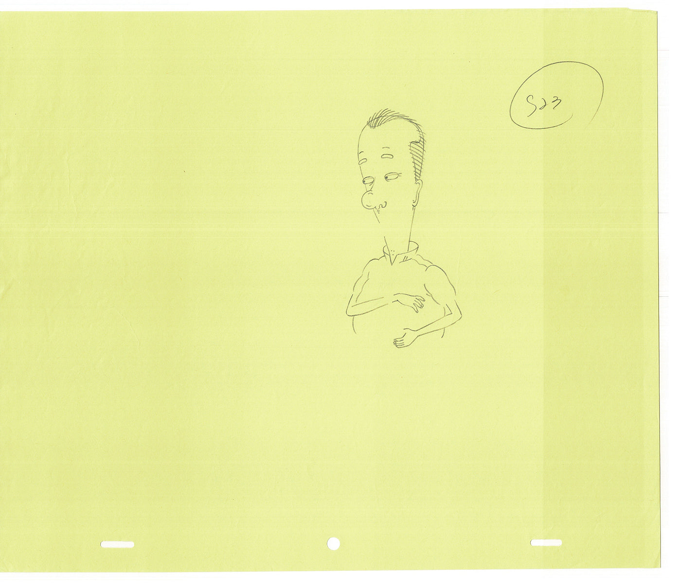 David Spade TWO Cel Drawings from Sammy Production TV Cartoon SNL Alum 2000 AD-31