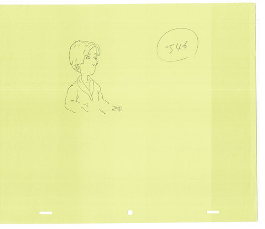 David Spade TWO Cel Drawings from Sammy Production TV Cartoon SNL Alum 2000 AD-33