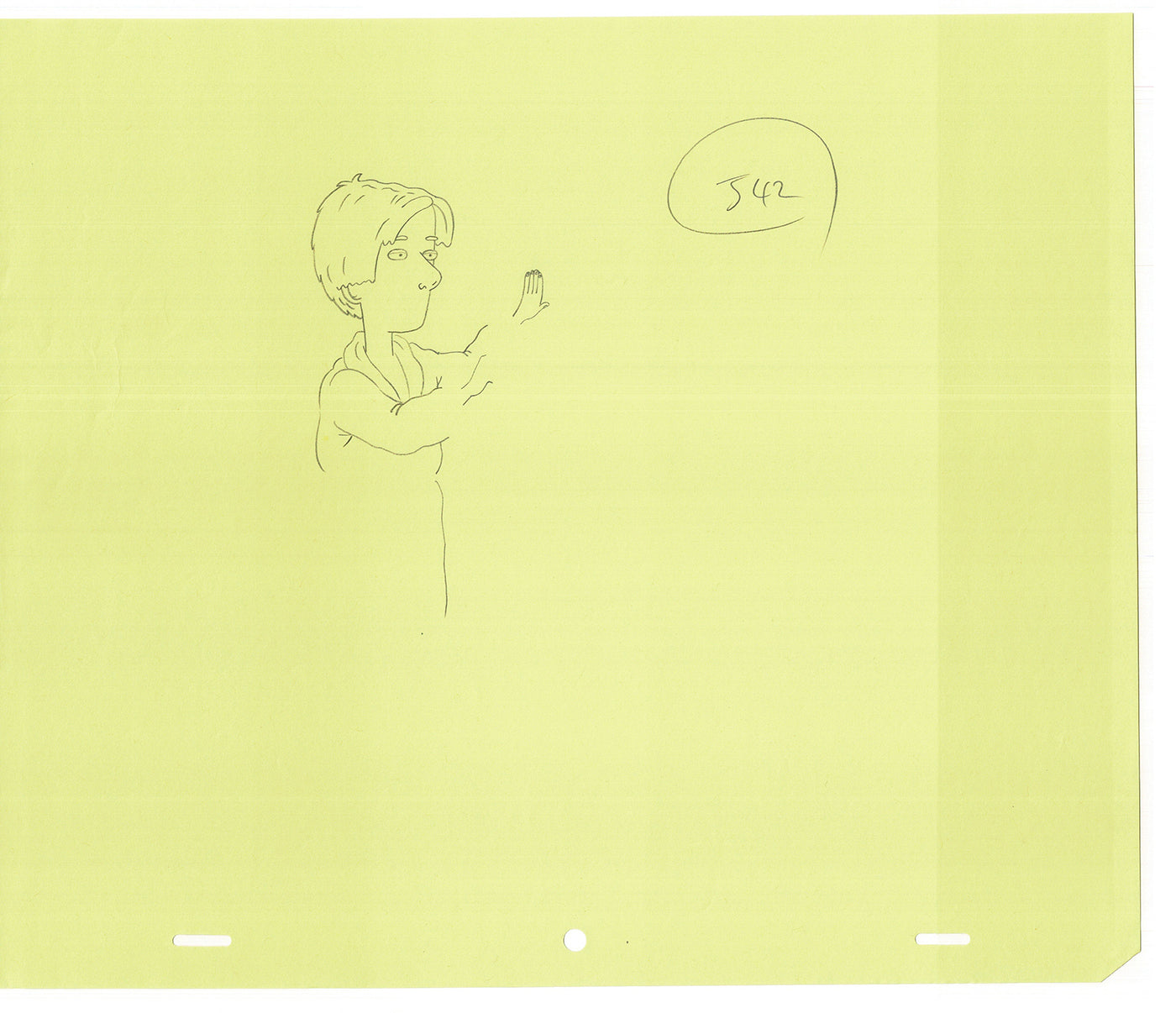 David Spade TWO Cel Drawings from Sammy Production TV Cartoon SNL Alum 2000 AD-35