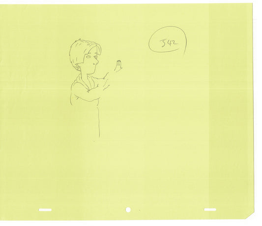 David Spade TWO Cel Drawings from Sammy Production TV Cartoon SNL Alum 2000 AD-35