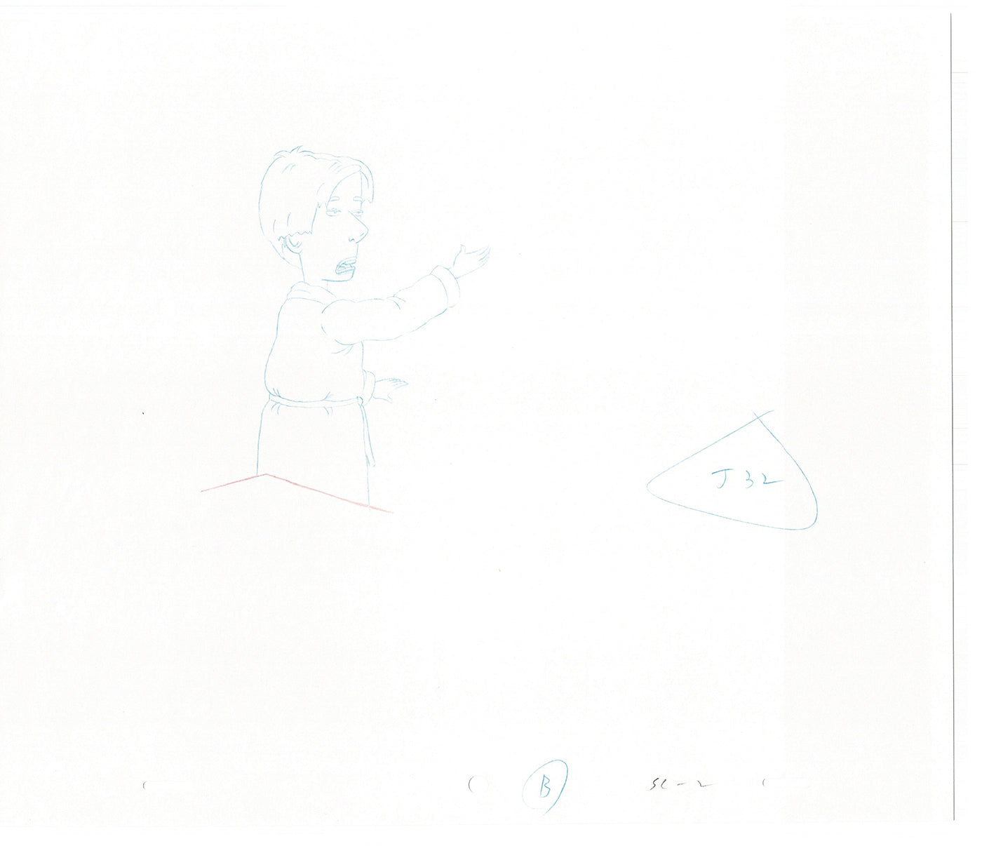 David Spade TWO Cel Drawings from Sammy Production TV Cartoon SNL Alum 2000 AD-37